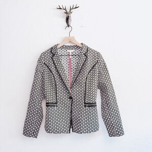 Laundry by Shelli Segal Women's Black/White Blazer Jacket Size 6